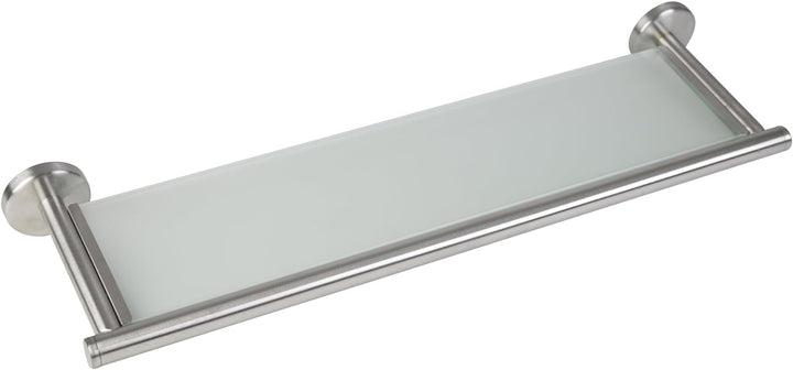 axentia Wand Glasregal Neapel-Badablage-Glasablage für Bad, Küche und Wohnzimmer-Wandablage zum Bohr