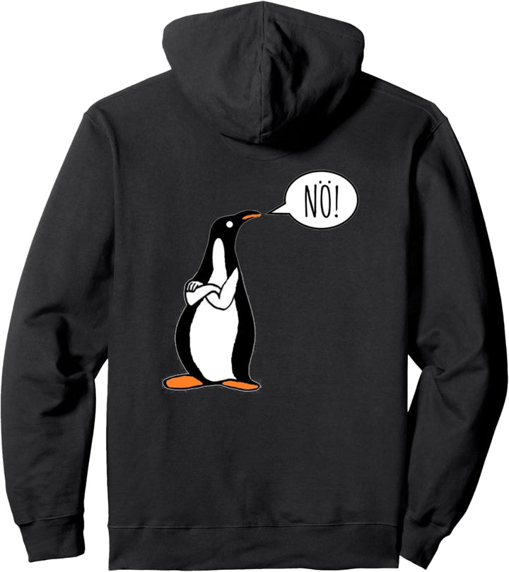 Nö mit Pinguin lustiger Comic für Neinsager Nope Pullover Hoodie