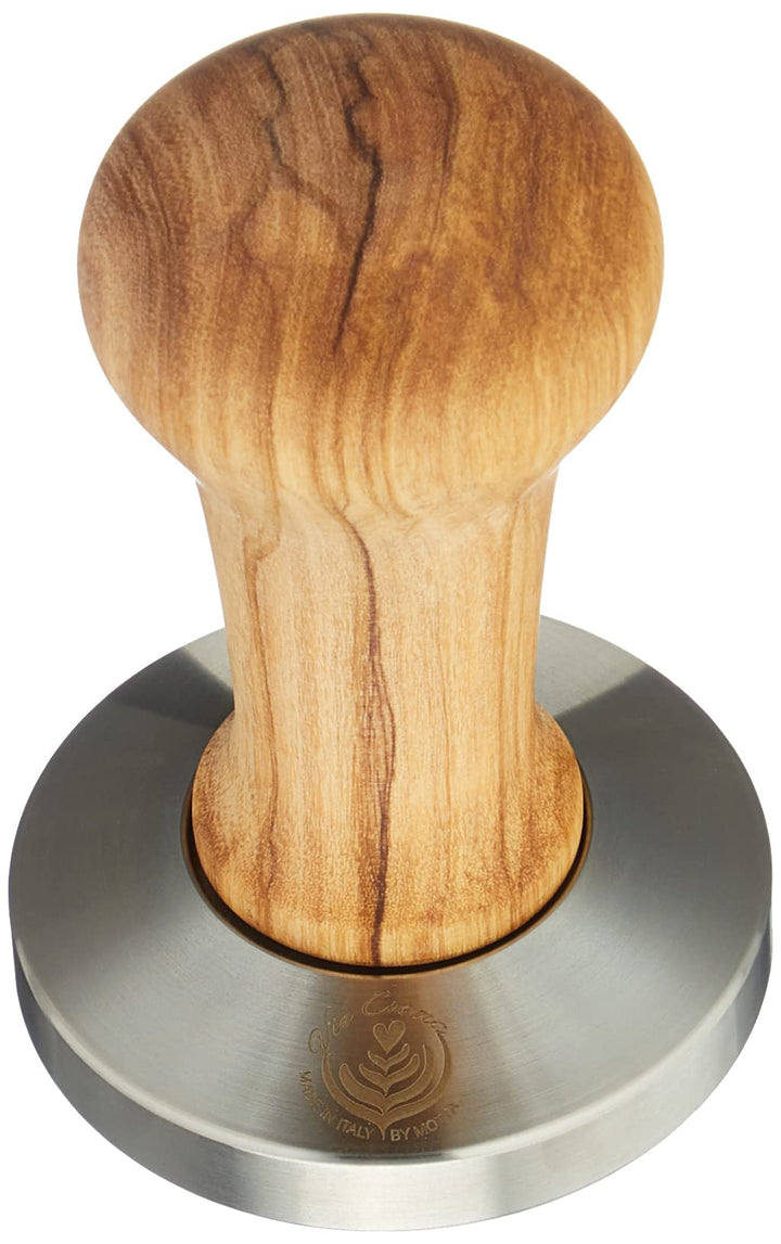 VIA CREMA Tamper Made IN Italy by Motta (58.5, Olive Wood)