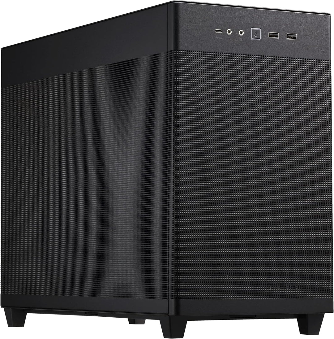 ASUS Prime AP201 MicroATX PC-Gehäuse (33 Liter, unterstützt 360-mm-Kühler, Grafikkarten bis 338 mm L