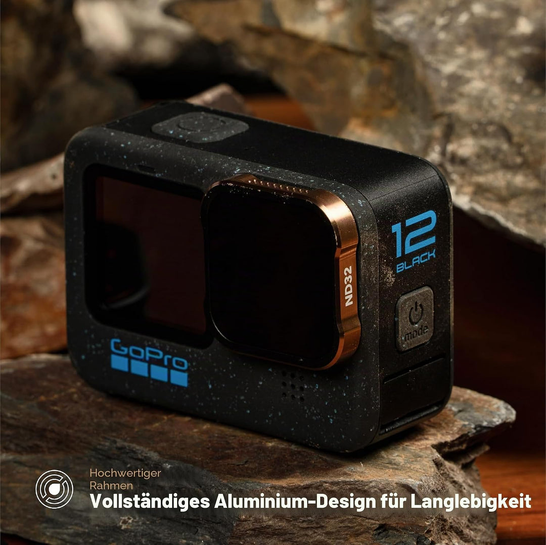 PolarPro - Shutter Collection - Filter für GoPro Hero 9, 10, 11 & 12-3er-Pack Filter Kit - ND8, ND16