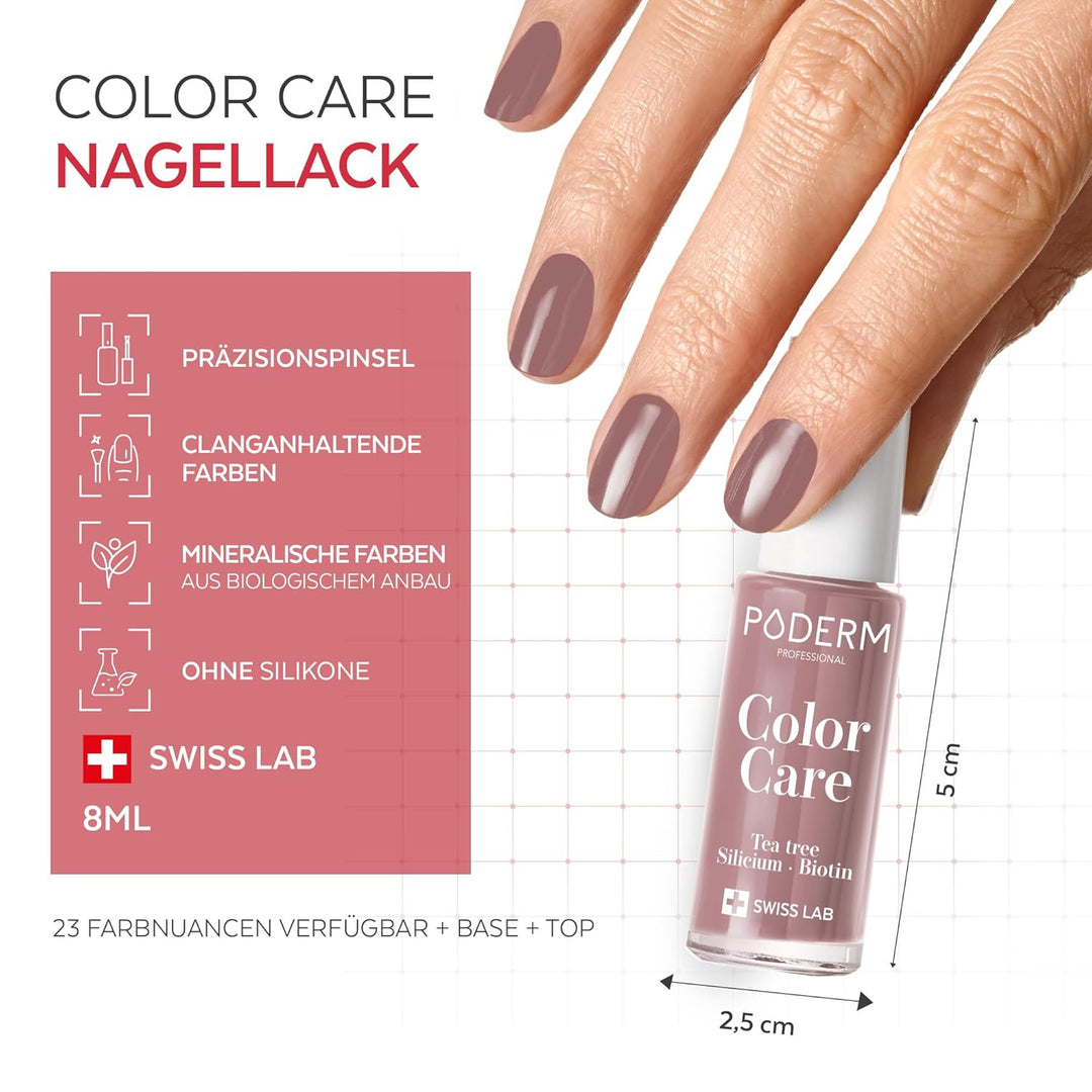 PODERM - TEEBAUM-NAGELLACK COLOR CARE Parma - verbessert das Aussehen für die gelbe oder brüchige Nä