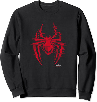 Marvel Spider-Man: Miles Morales Glitch Spider Logo Sweatshirt