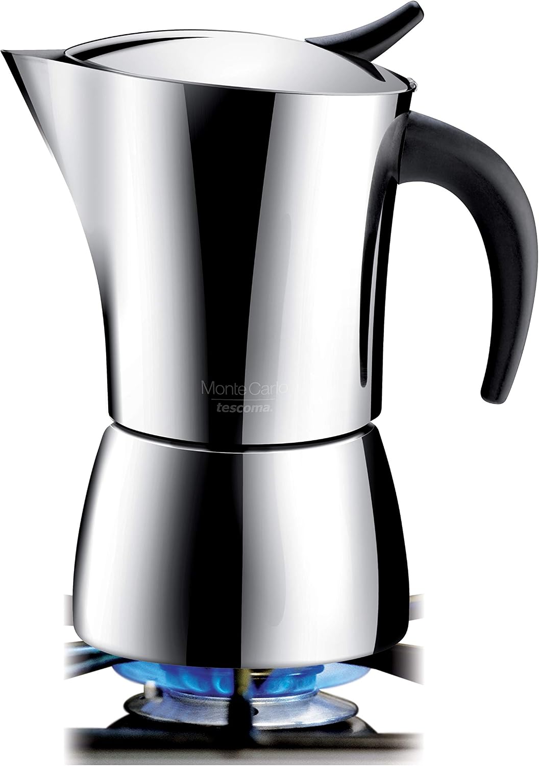 Tescoma MONTE CARLO Espressokocher für 6 Tassen | Erstklassiger Edelstahl &amp; elegantes Design | Authe