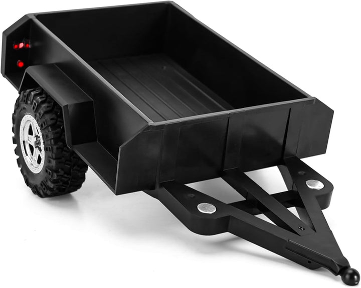 INJORA Utility Trailer mit Haken und Scale Aufbewahrungsboxen für TRX4M 1/18 RC Crawler Upgrade
