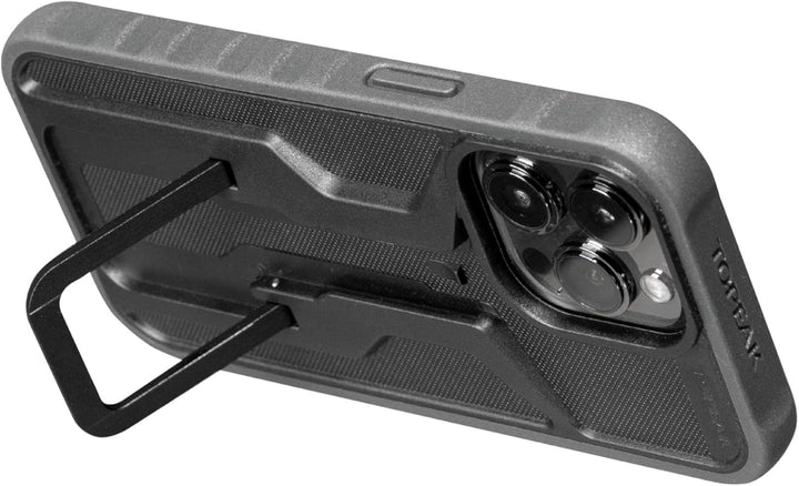 Topeak RideCase Smartphone-Schutzhülle aus Aluminium/Fiberglas-Composite/Gummi in der Farbe Schwarz