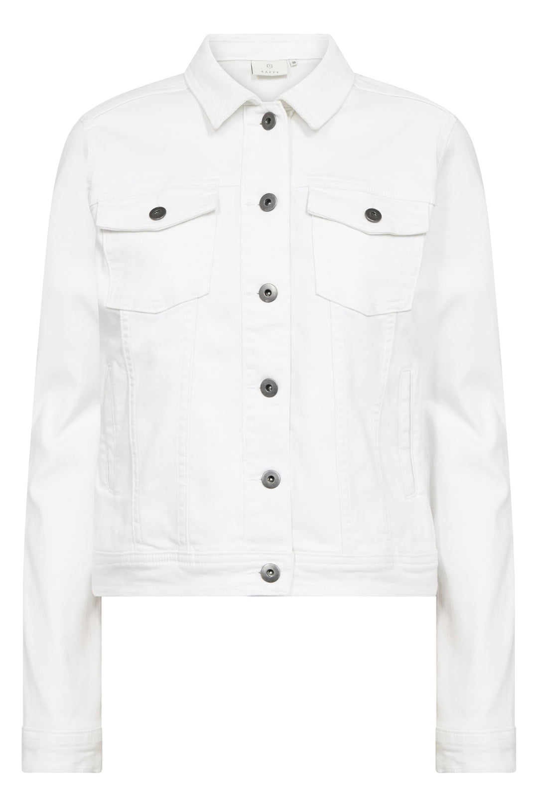 KAFFE Jacke KAzelina Damen Jeansjacke Leichte Denim Übergangs Jacke 34 Chalk, 34 Chalk