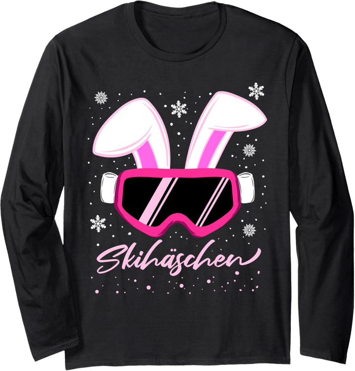 Apres Ski Party Skifahren Snowboarden Skihasen Skihäschen Langarmshirt