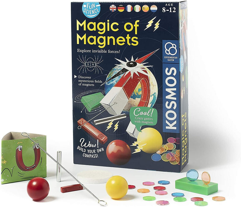 Kosmos 616595 Fun Science - Magie der Magnete mehrsprachige Version (DE, EN, FR, IT, ES, NL) Erforsc