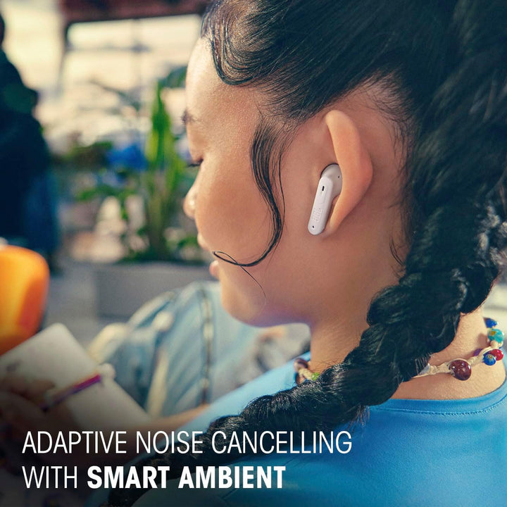 JBL Tune Flex Ghost 2, Kabellose Bluetooth-In-Ear-Ohrhörer mit Noise-Cancelling, 48 h Wiedergabezeit