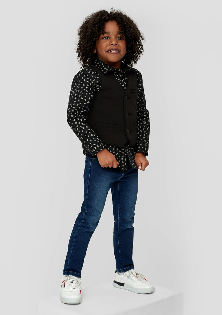 Festliche Weste aus Jersey 110 Schwarz, 110 Schwarz