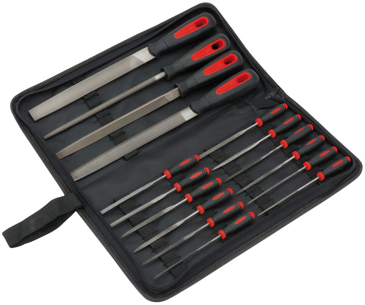Draper 68904 Redline Feilen-Set, 16-teilig 1 Rot/Schwarz, 1 Rot/Schwarz