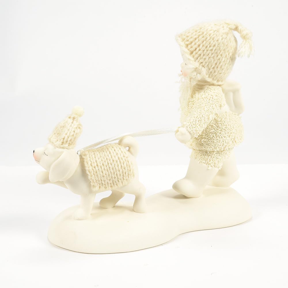 Department 56 Snowbabies Porzellan-Figur Hundetage des Winters, 11,4 cm, Weiss