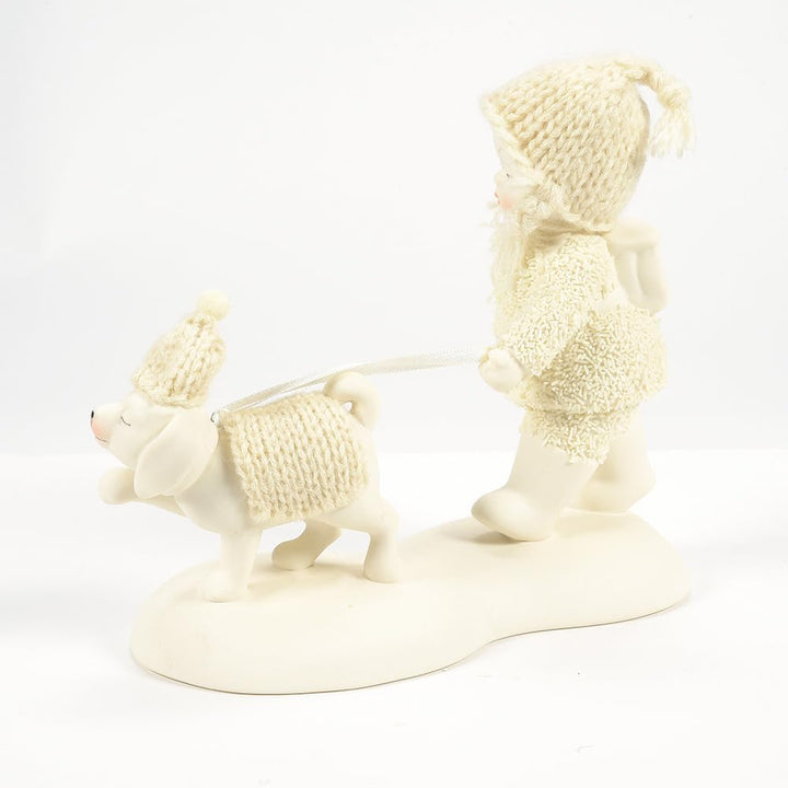 Department 56 Snowbabies Porzellan-Figur Hundetage des Winters, 11,4 cm, Weiss