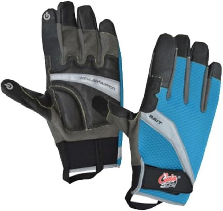 Cuda Fischerhandschuhe Offshore XL blau/schwarz, XL blau/schwarz