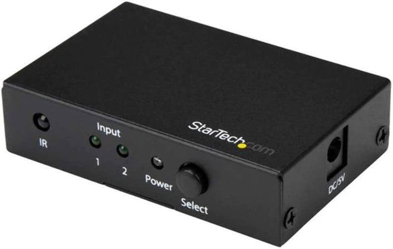 StarTech.com 2 Port HDMI Switch - 4K HDMI Switch Box - Ultra HD 4k 60Hz 4K bis 60 Hz 2 ports, 4K bis