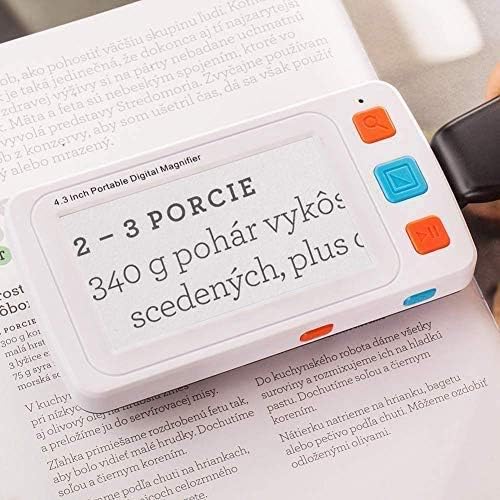 Elektronisches Lesen Lupe mit 4.3 Zoll LCD-Bildschirm - Bietet 4x-32x Textvergrösserung zur Besseren