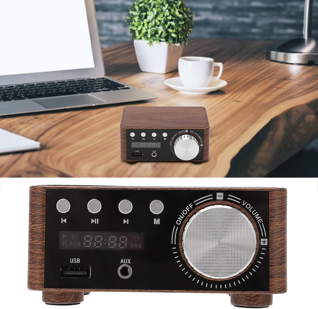 Mini Bluetooth 5.0 Verstärker Leistungsverstärker Stereo Digitalverstärker 2 Kanäle 50 W mit USB Ein