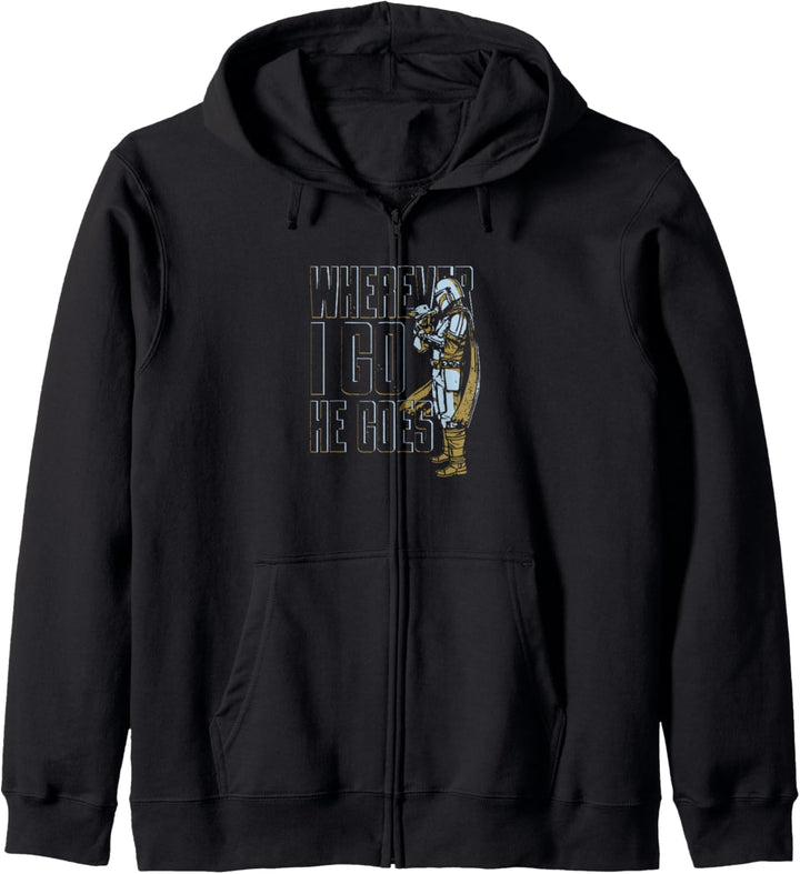 Star Wars: The Mandalorian & Grogu I Go Where He Goes Kapuzenjacke