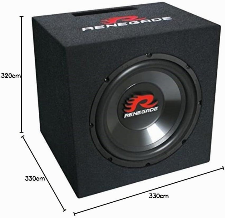 Renegade RXV1000-25cm Gehäuse-Subwoofer