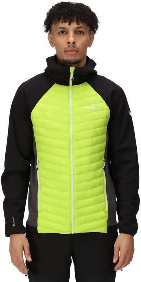Regatta Herren Andreson VII Hybrid Hybridjacke, Schwarz, XXL XXL Bright Kiwi, XXL Bright Kiwi