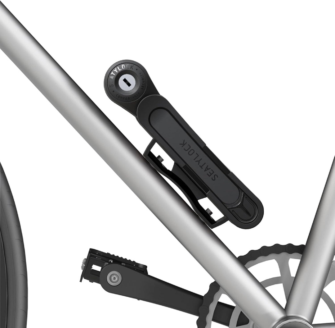 FoldyLock Compact Fahrrad Faltschloss – Patentiertes Testsieger Fahrradschloss mit Schlüssel und Hal