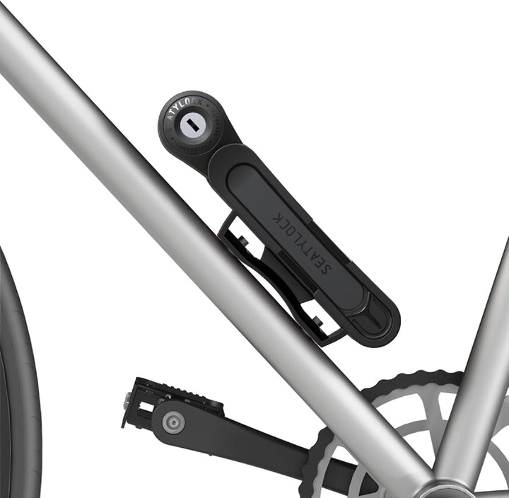 FoldyLock Compact Fahrrad Faltschloss – Patentiertes Testsieger Fahrradschloss mit Schlüssel und Hal