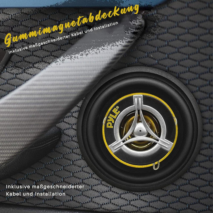 Pyle HiFi Lautsprecher Auto – Car HiFi Speakers – 2 Wege Lautsprecher Auto Boxen Set mit 120 Watt, 8