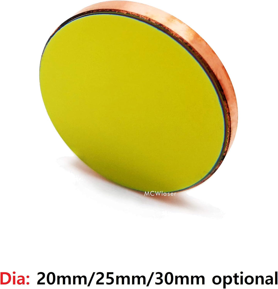 MCWlaser Cu Kupfer CO2 Laser Spiegel Reflexions Mirrors 1 STÜCKE Durchmesser: 20mm für 10,6um High P