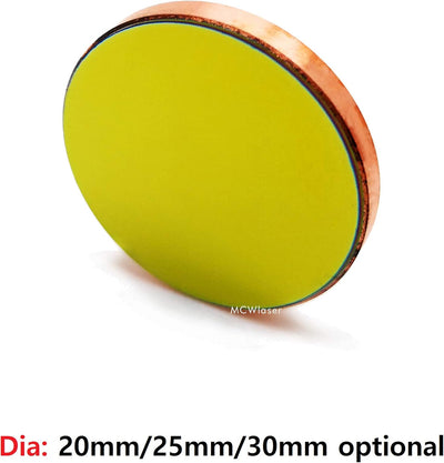 MCWlaser Cu Kupfer CO2 Laser Spiegel Reflexions Mirrors 1 STÜCKE Durchmesser: 20mm für 10,6um High P