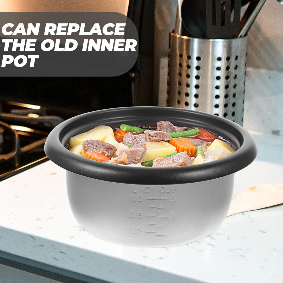 BESTonZON Reiskocher Innentopf Antihaft Reiskocher Topf Ersatz Innenkochtopf Reiskocher Innenbehälte