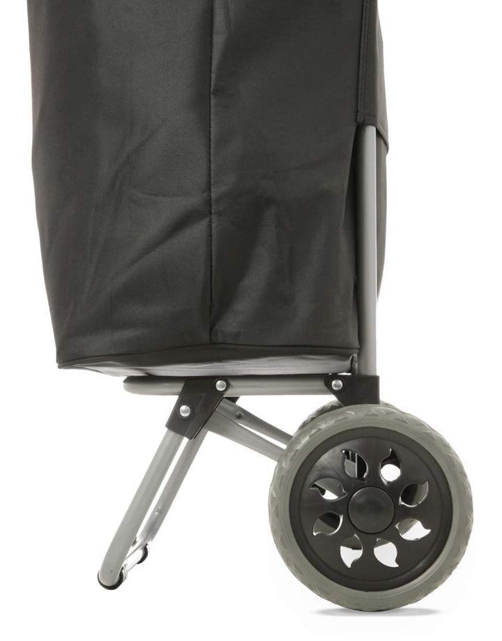 Hoppa leichter Einkaufsroller/Trolley, strapazierfähig, Räder, Lieferung erfolgt zerlegt, schwarz/ma