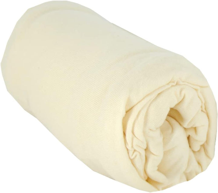 Babycalin Spannbettlaken, 100% Baumwolle, 60 x 120 cm 60 X 120 cm (1 Stuck) Elfenbein, 60 X 120 cm (