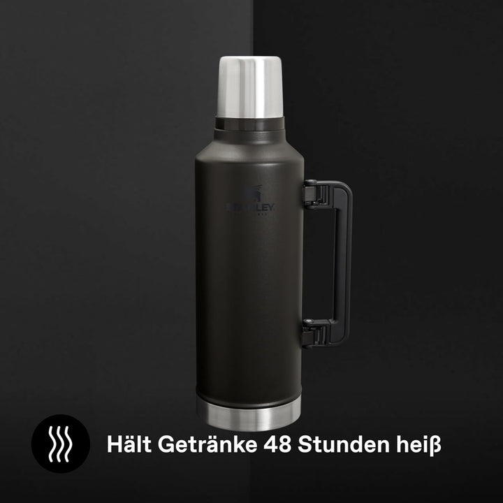Stanley 1913 Classic Legendary Thermosflasche 2.3L - Black | Hält 48 Std. heiss oder kalt - Auslaufs