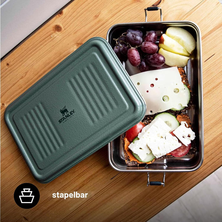 Stanley Useful Classic Box 1.2L - Spülmaschinenfest - Lunchbox aus Edelstahl - Stapelbare Sandwich-B