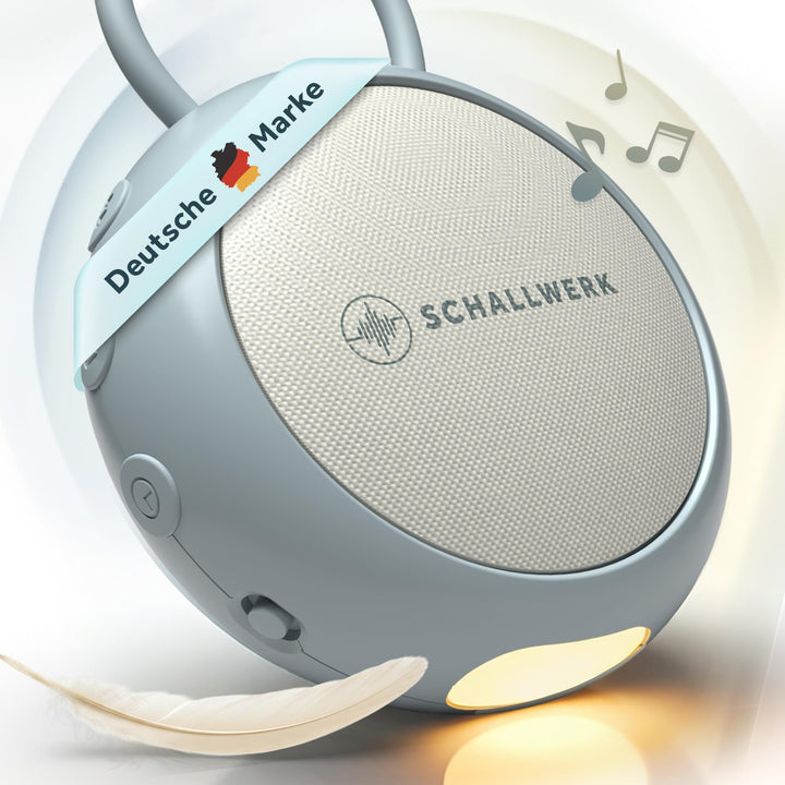 Schallwerk ® White Noise Machine Baby – Einschlafhilfe für Babys & Erwachsene mit weissem Rauschen,