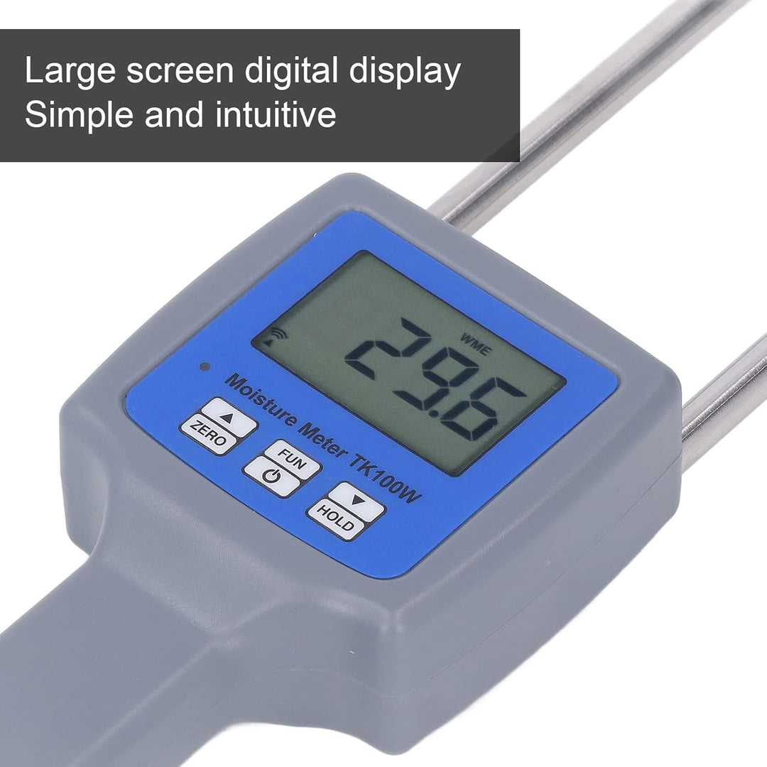 Holzfeuchtemessgerät,lange Sonde Digital Feuchte Sensor Detekto Feuchte Tester Lcd Hintergrundbeleuc