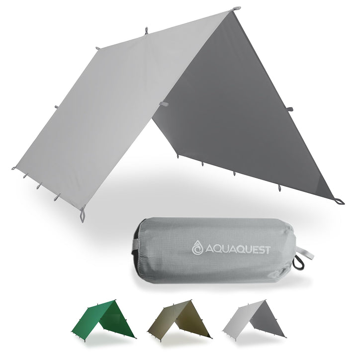 AQUAQUEST Guide wasserdichte Campingplane - Ultraleichter Biwak-Unterschlupf oder Regenschutz - Wand