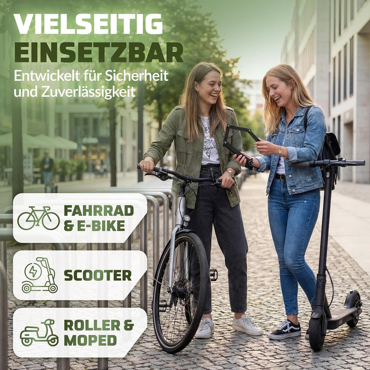 Fahrradschloss Faltschloss Testsieger 85 cm mit Halterung– robuste Bauweise, Fahrradschloss hohe Sic