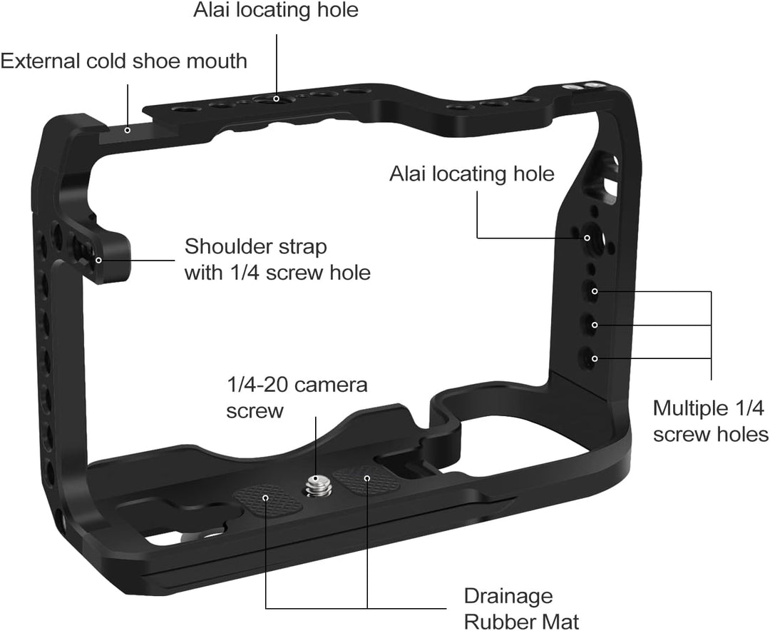 EOS RP Kamerakäfig, EOS RP Käfig für Canon EOS RP Kameratasche Camera Rig Cold Shoe