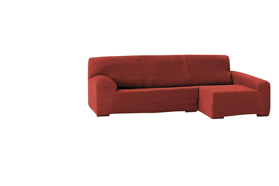 Eysa Teide elastisch Sofa überwurf Chaise Longue Links, frontalsicht, 240 cm, Polyester-Baumwolle, O