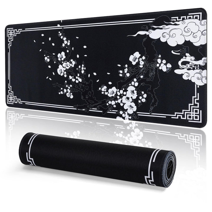 EFISH Japanische Gaming Mauspad XXL 800 x 300 mm Grosses Mauspad Vernähte Kanten Wasserdicht Anti-Ru