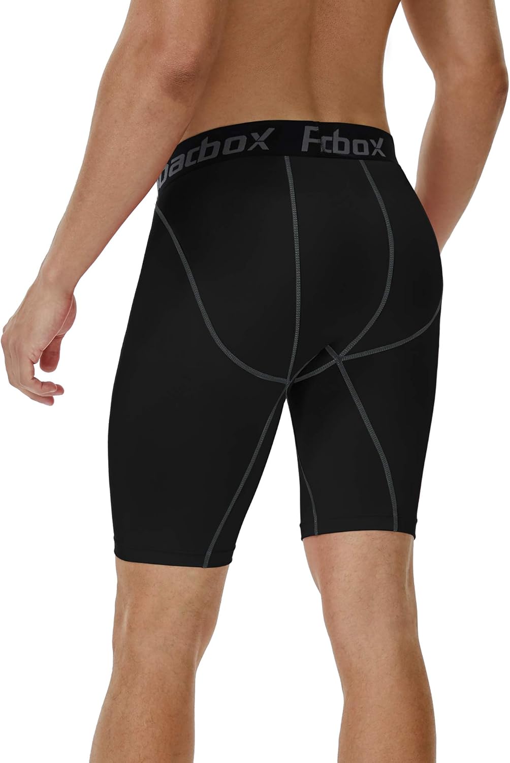 Roadbox 1 oder 3 Pack Herren Kompressionsshorts, Schnelltrocknendes Baselayer Unterhose Tights Kurz