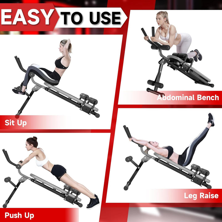 Bauchtrainer Bauchmuskeltrainer für Zuhause Multifunktionale Trainingsgerät für Ganzkörpertraining A