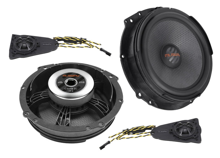 Musway CSVT8.2C | 20 cm (8') Fahrzeugspezifisches Lautsprecher System für Volkswagen T5 / T6 Vans