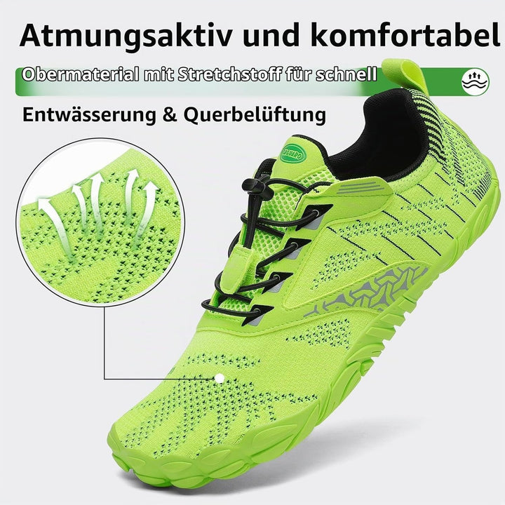 SAGUARO Unisex Barfussschuhe Damen Minimalistische Fitnessschuhe Herren Outdoor Wanderschuhe Trailla