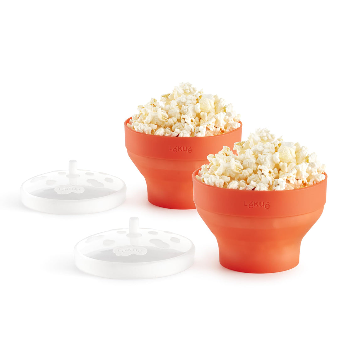 Lékué Mini-Popcorn-Set für Mikrowelle, Silikon, 2 Stück 2 Mini, 2 Mini