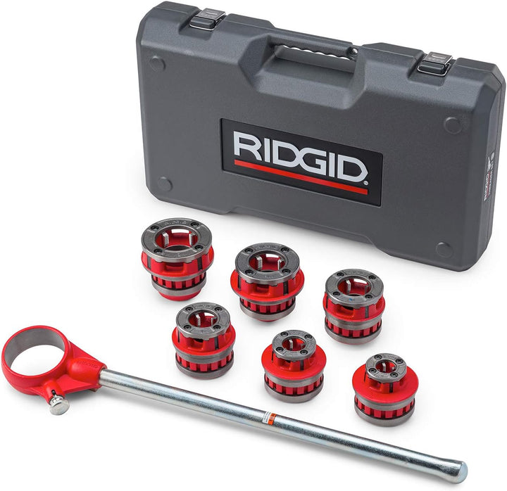 RIDGID 36475 Modell 12-R Ratschen-Gewindeschneider Set 1/2 bis 2 Zoll NPT, Set