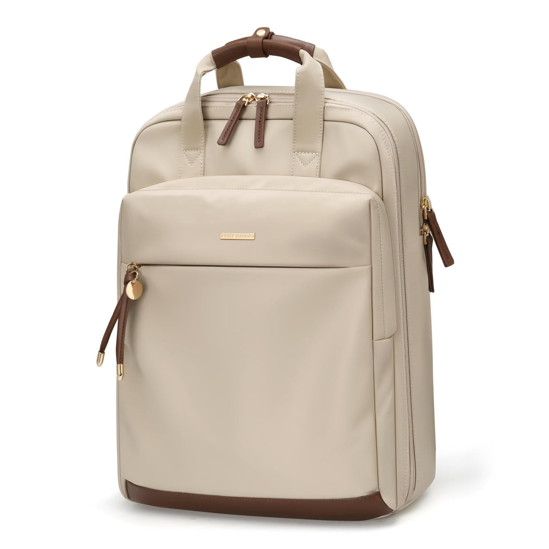 Rucksack Damen 15,6 Zoll, Elegant Schultertasche Gross Casual Daypack Klein Laptop Backapck mit Lapt
