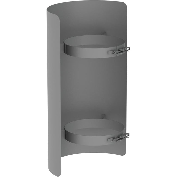 Feuercampus Ofenrohr Strahlungsschutz Ø 150 mm, 50 cm, Gussgrau, hitzebeständig, CE-zertifiziert, id